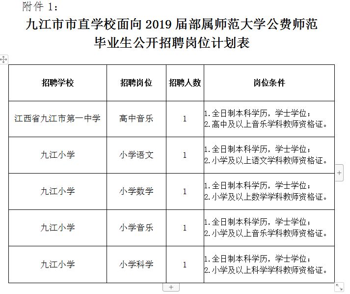 九江县小学最新招聘概览