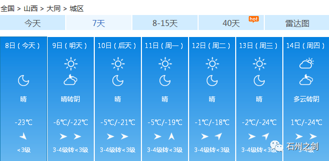 同太乡最新天气预报通知